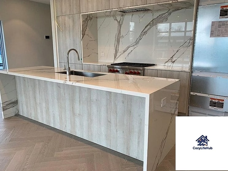 30 Heat Resistant Kitchen Ideas That Prove This Trend Is Here to Stay 4 Porcelain Slab Countertops