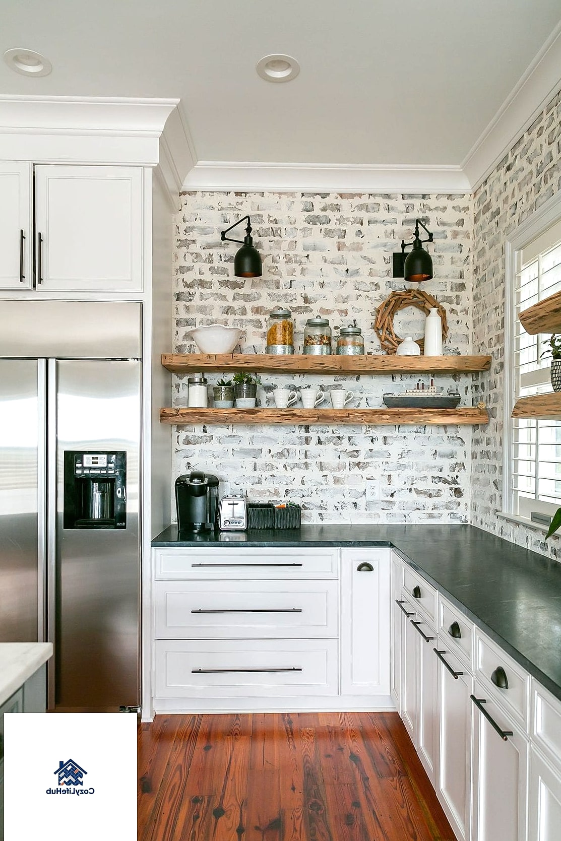 18 White Brick Backsplash Ideas You Haven't Seen Before 10 Reclaimed White Brick with Visible Mortar Texture