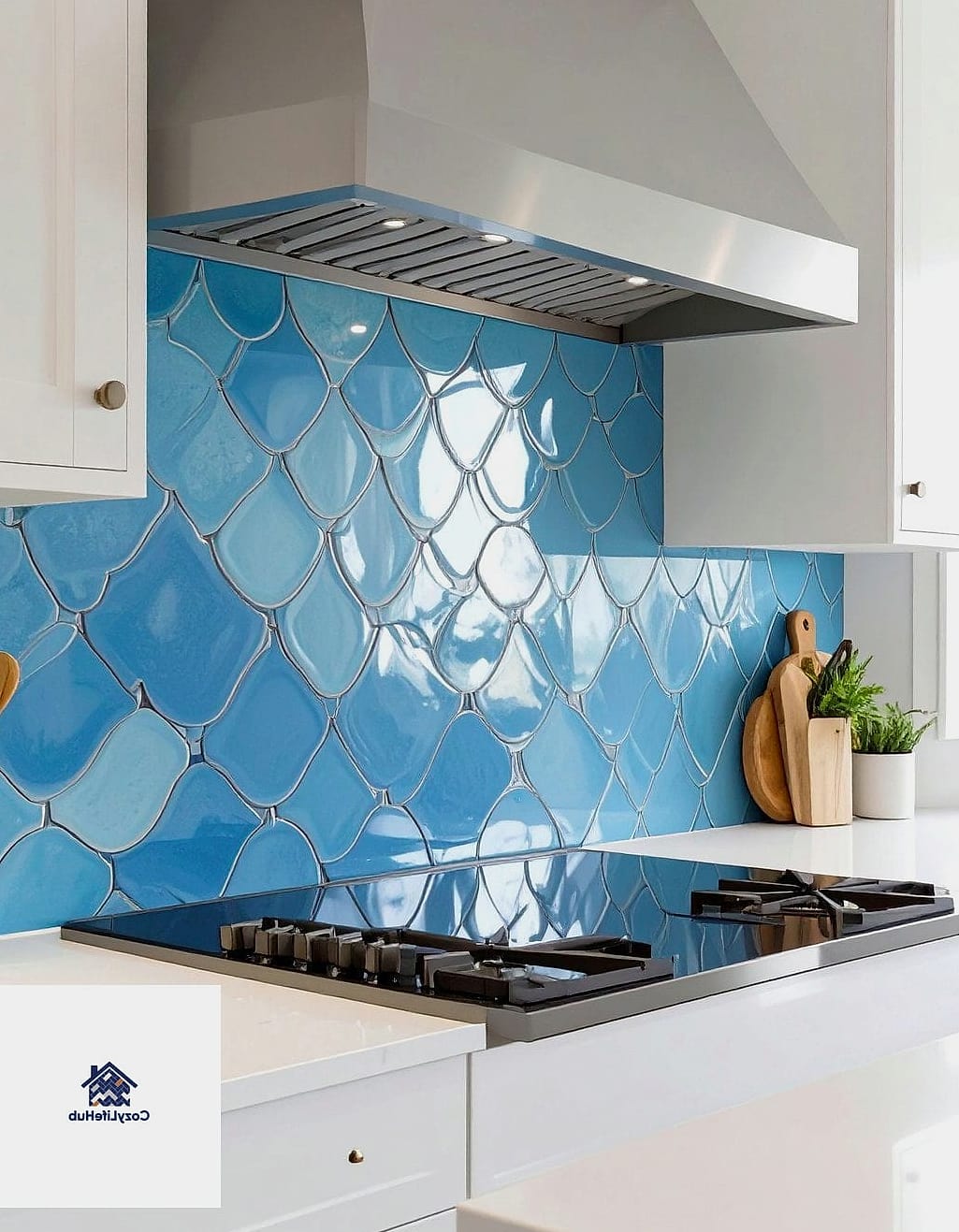 Scalloped or Fish Scale Tile