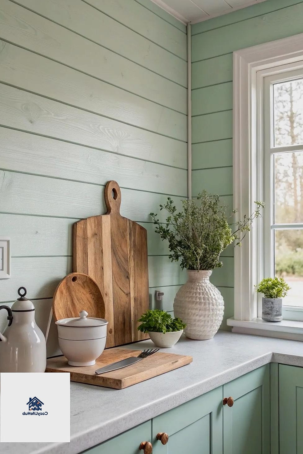 Shiplap with a Pop of Color