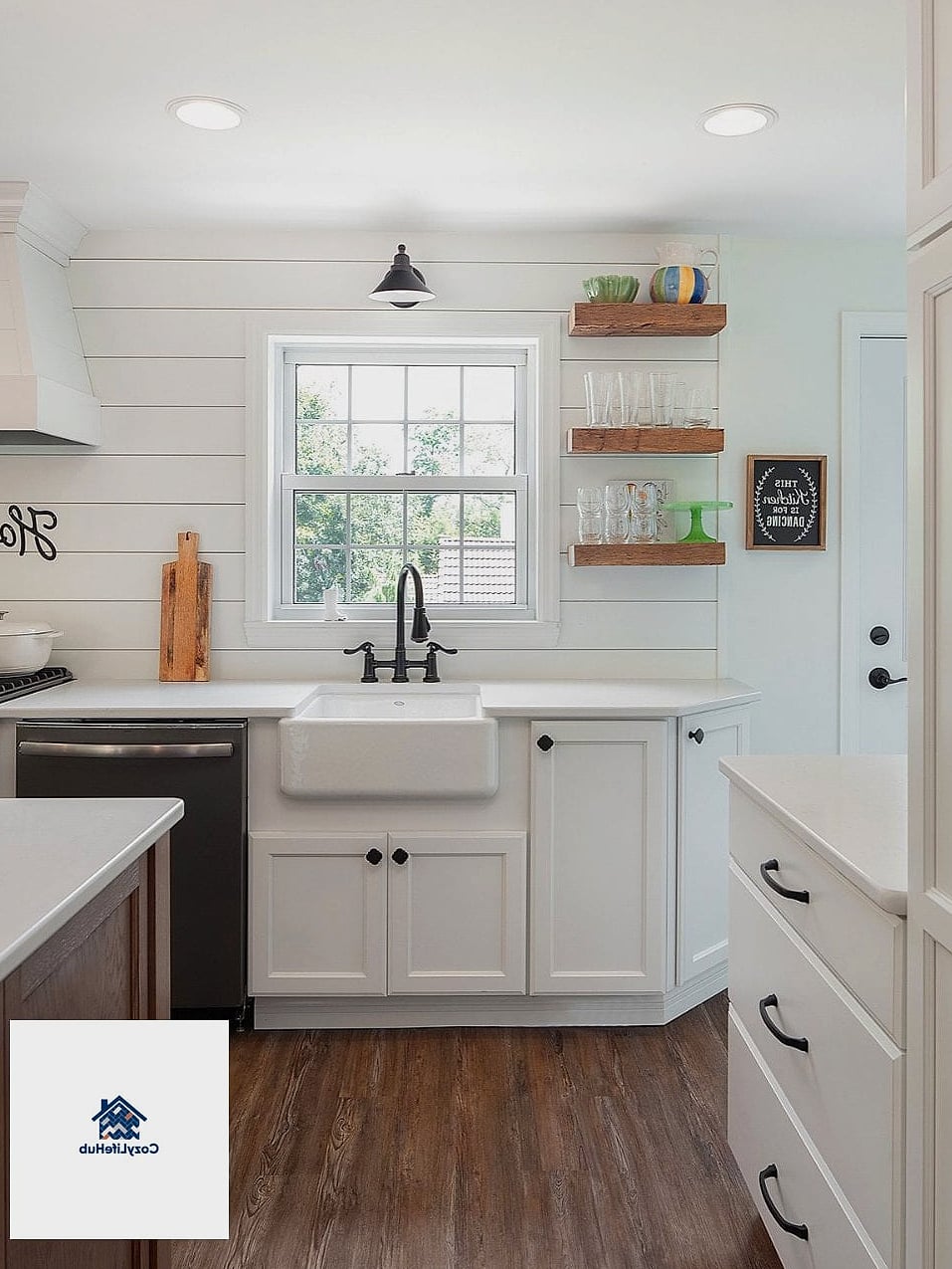 Shiplap in a Small Galley Kitchen