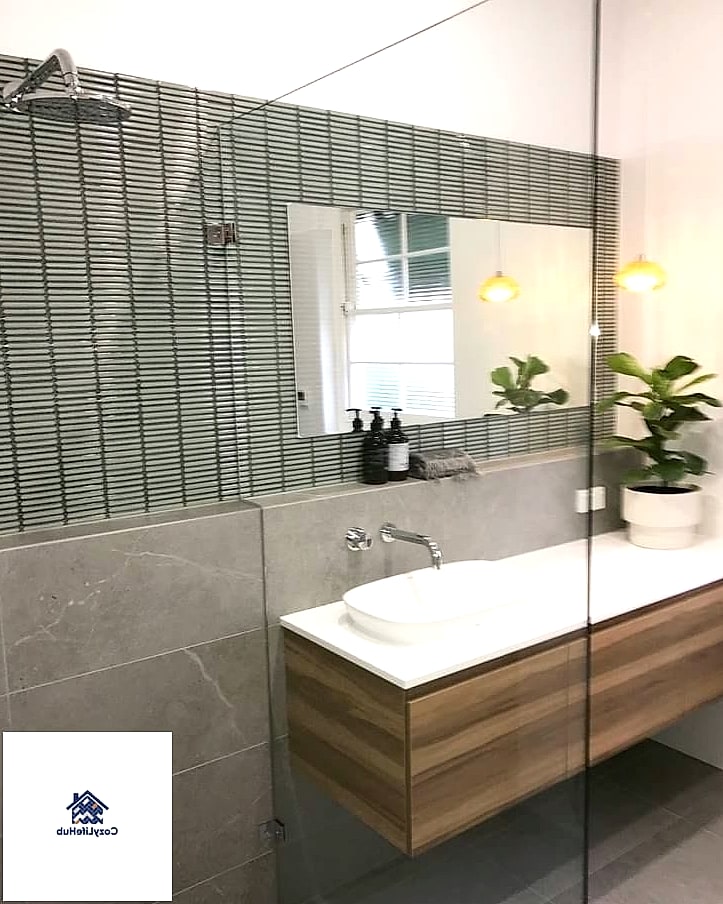 19 Kit Kat Tile Ideas for Every Home Style and Budget 9 Small Bathroom Floor-to-Ceiling Treatment