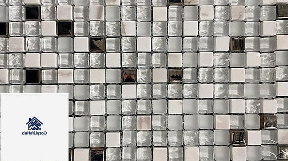 11 White Glass Mosaic Tile Ideas Worth Bookmarking Before You Renovate 4 Small Square Glass Mosaic Sheets
