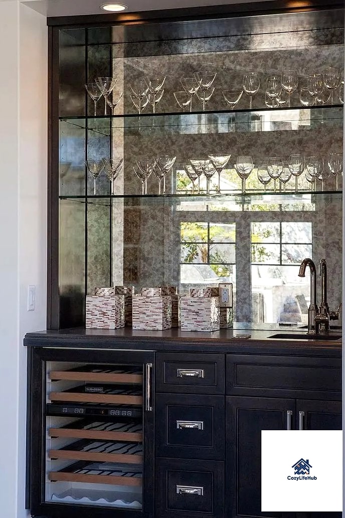 30 Backsplash for Modern Cabinets Ideas to Inspire Your Next Renovation 22 Smoked Glass Backsplash