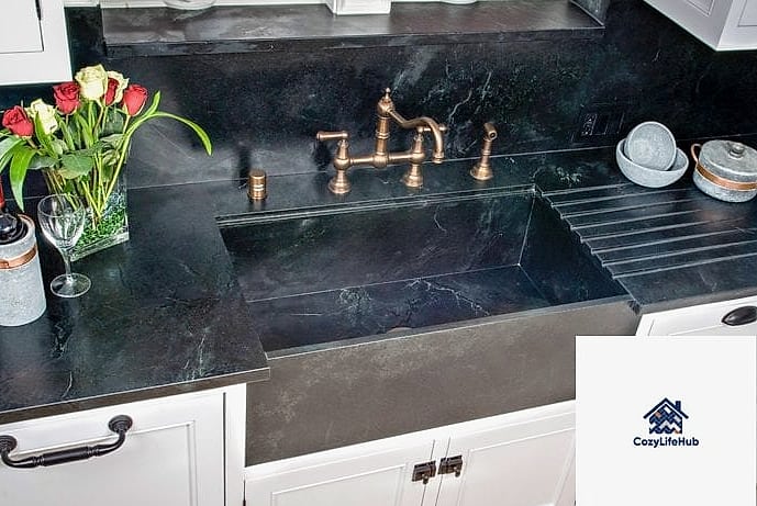 Soapstone Slab for a Matte, Old-Soul Look