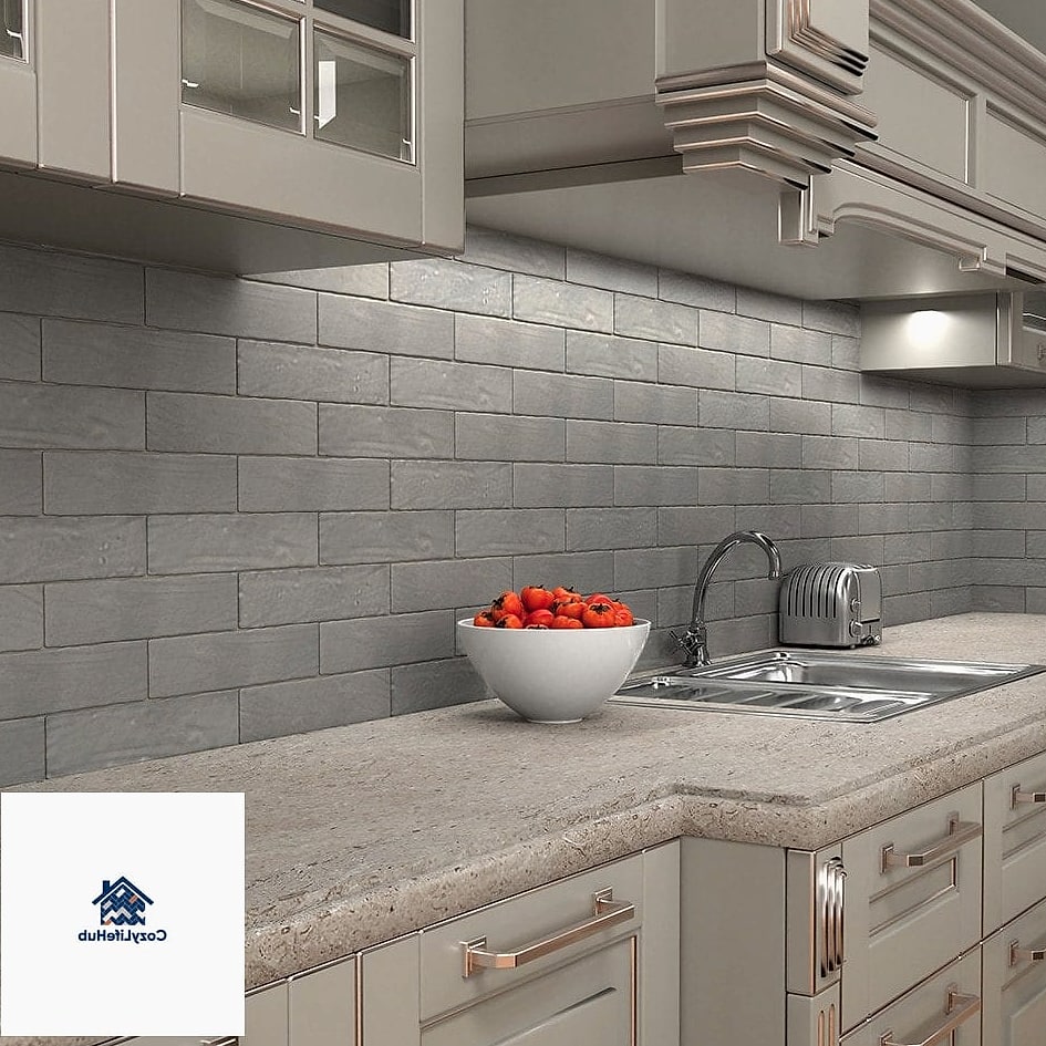 20 Matte Backsplash Ideas Worth Stealing From Interior Designers 12 Soft Gray Matte Tile for a Neutral Palette