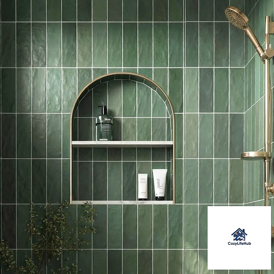 21 Vertical Subway Tile Ideas for Every Home Style and Budget 5 Soft Green Vertical Subway Tile