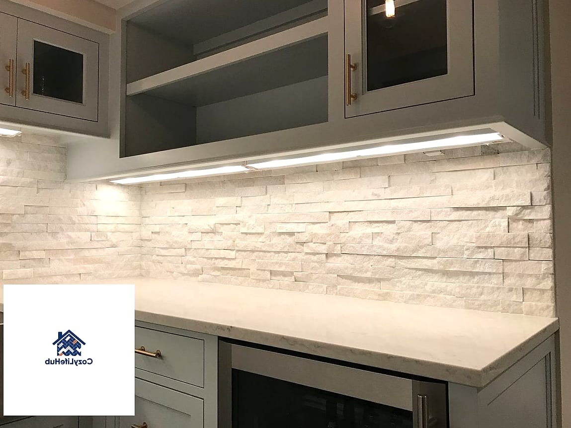 Stacked Stone Backsplash
