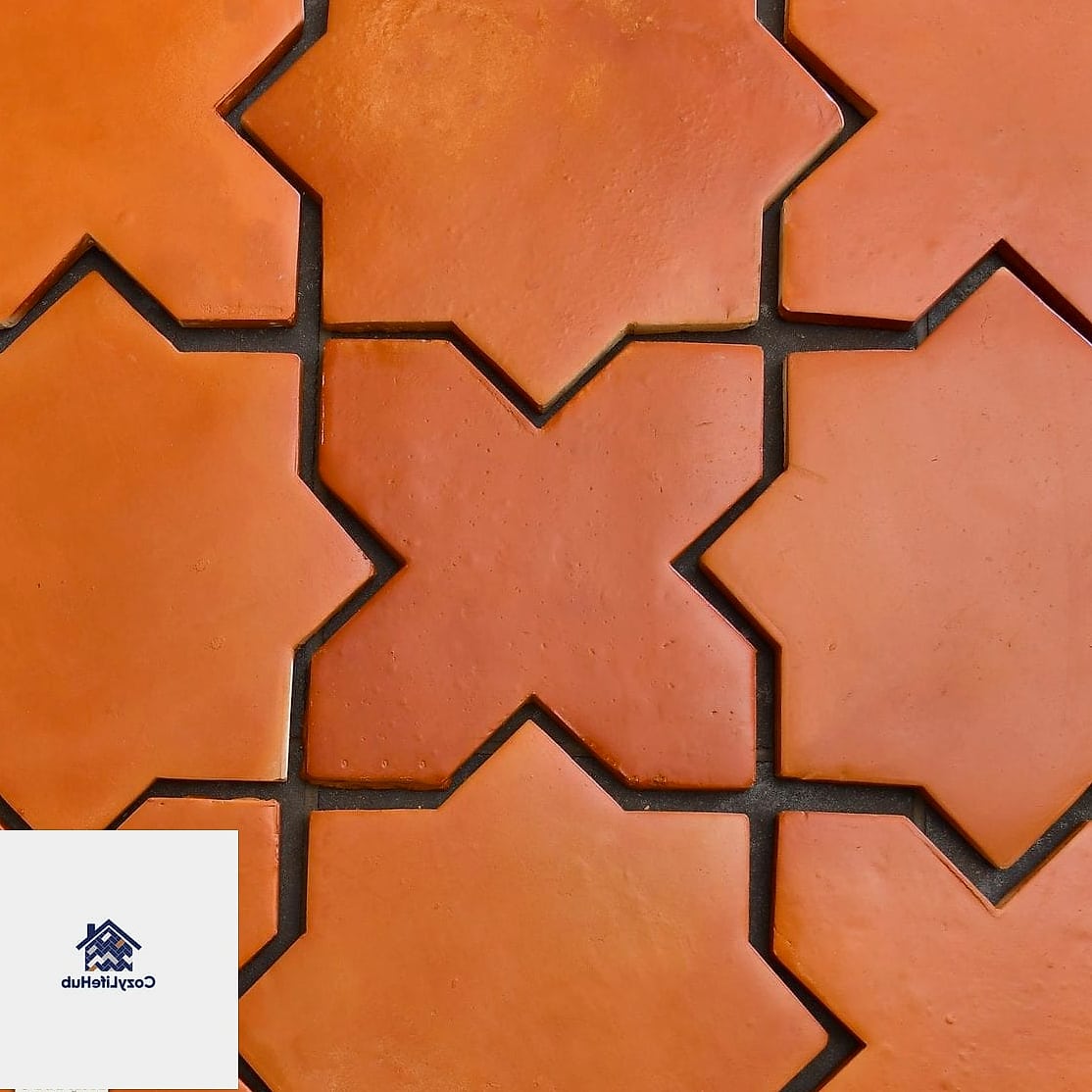 Star and Cross Pattern Floor Tile