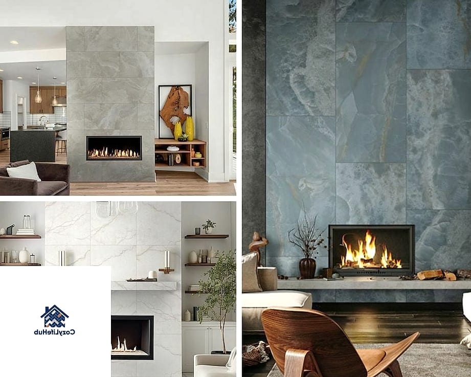 Statement Tile Fireplace Surrounds