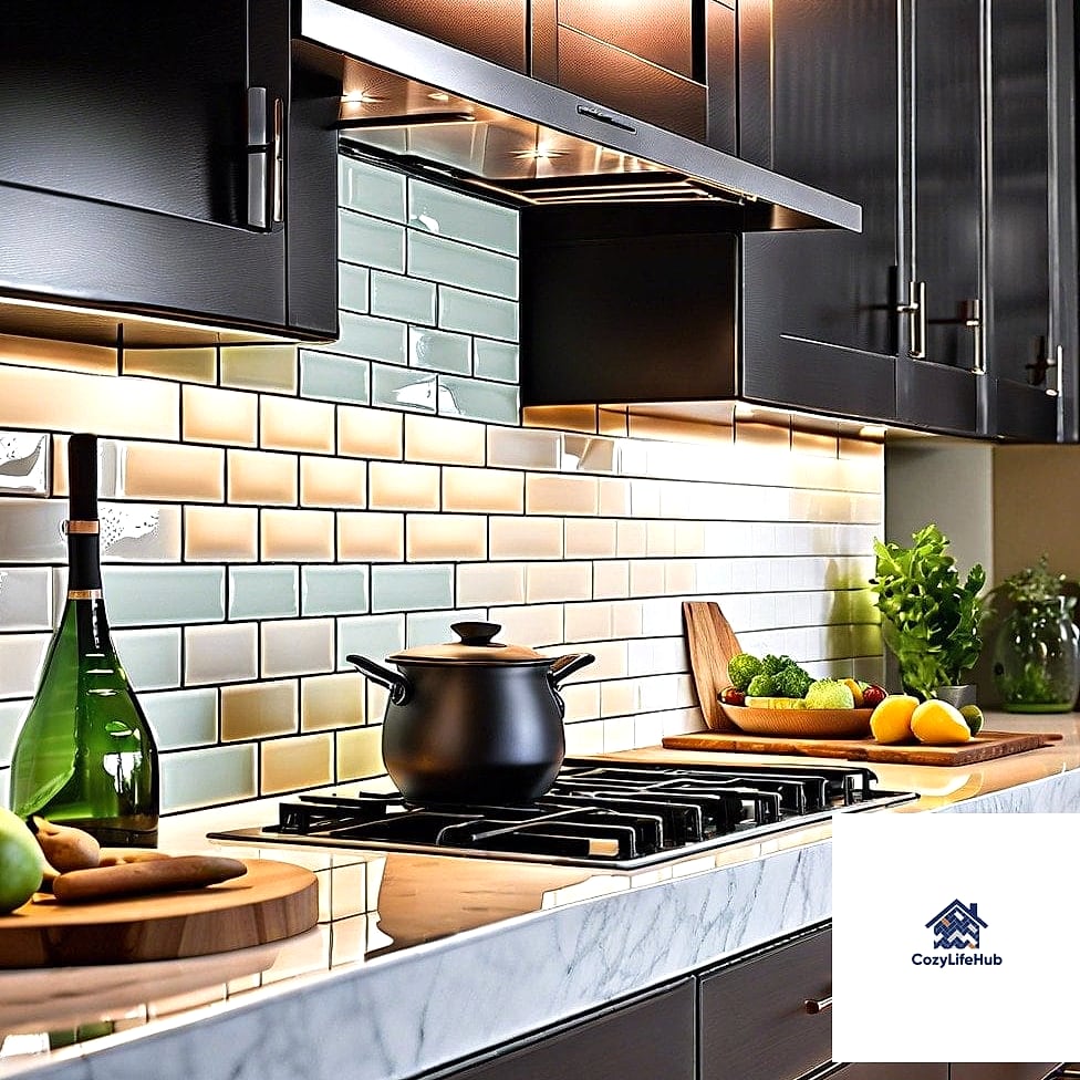 Subway Tile with Dark Grout