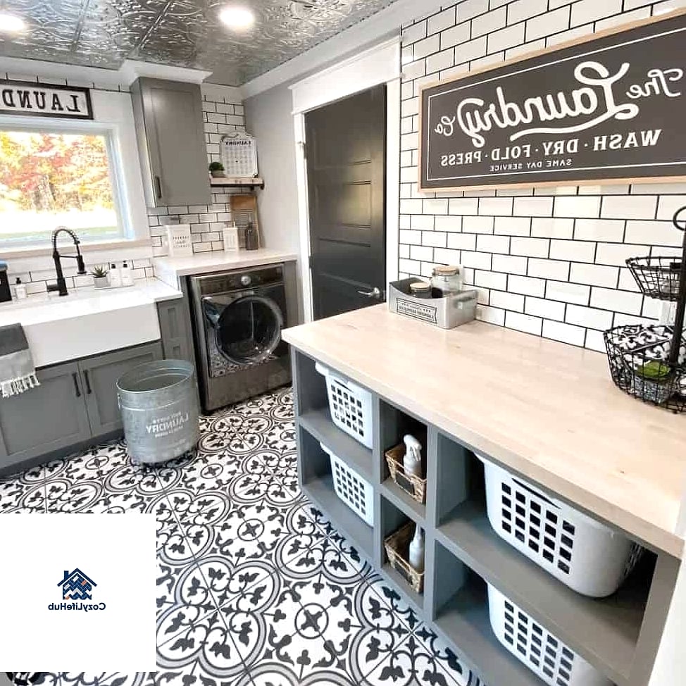 17 Subway Tile Ideas You'll Want to Save Right Now 17 Subway Tile Laundry Room Backsplash