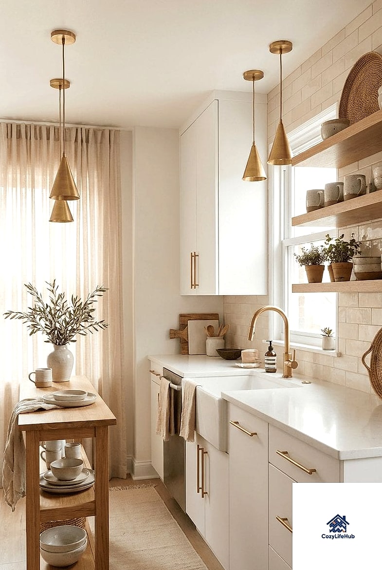 14 Elegant Kitchen Ideas Perfect for Any Budget 2 Swap Your Hardware for Brushed Brass