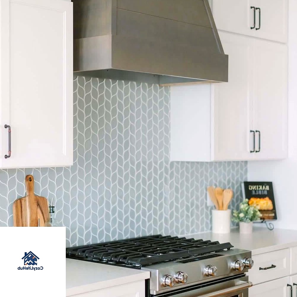 Teardrop Tile with Contrasting Dark Grout
