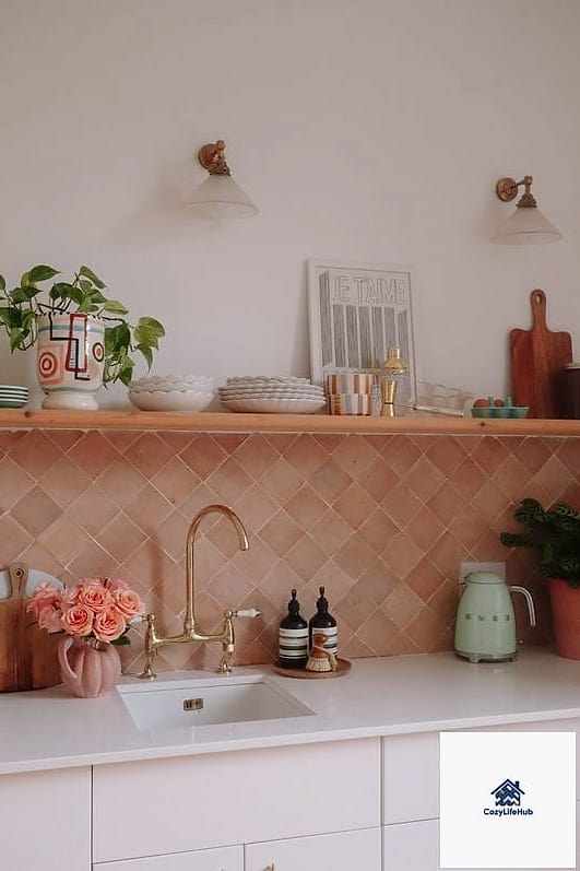 Terracotta Tile Backsplash