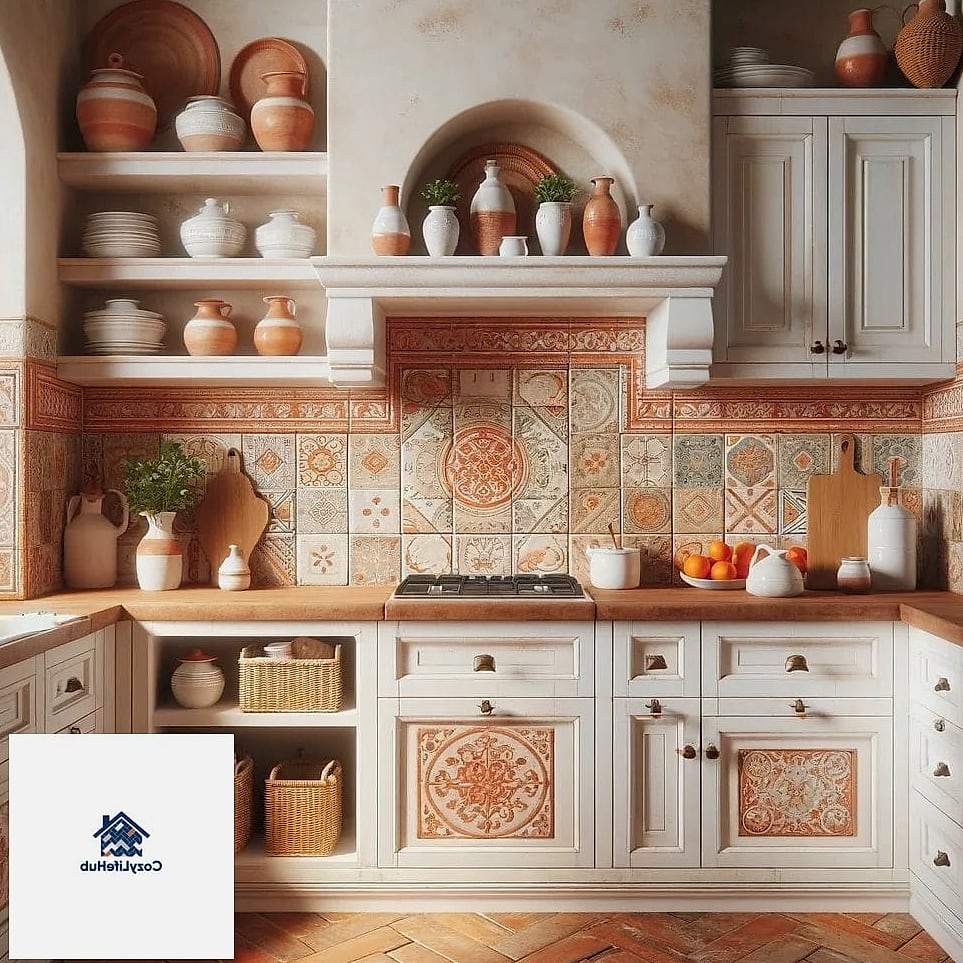 Terracotta Tile Backsplash