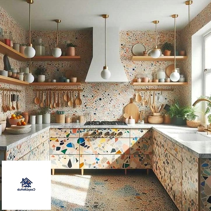 19 Terrazzo Backsplash Ideas That Look Expensive But Aren't 15 Terrazzo in a Butler's Pantry