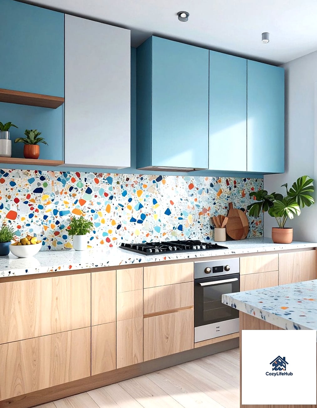 19 Terrazzo Backsplash Ideas That Look Expensive But Aren't 6 Terrazzo Slab Instead of Tile