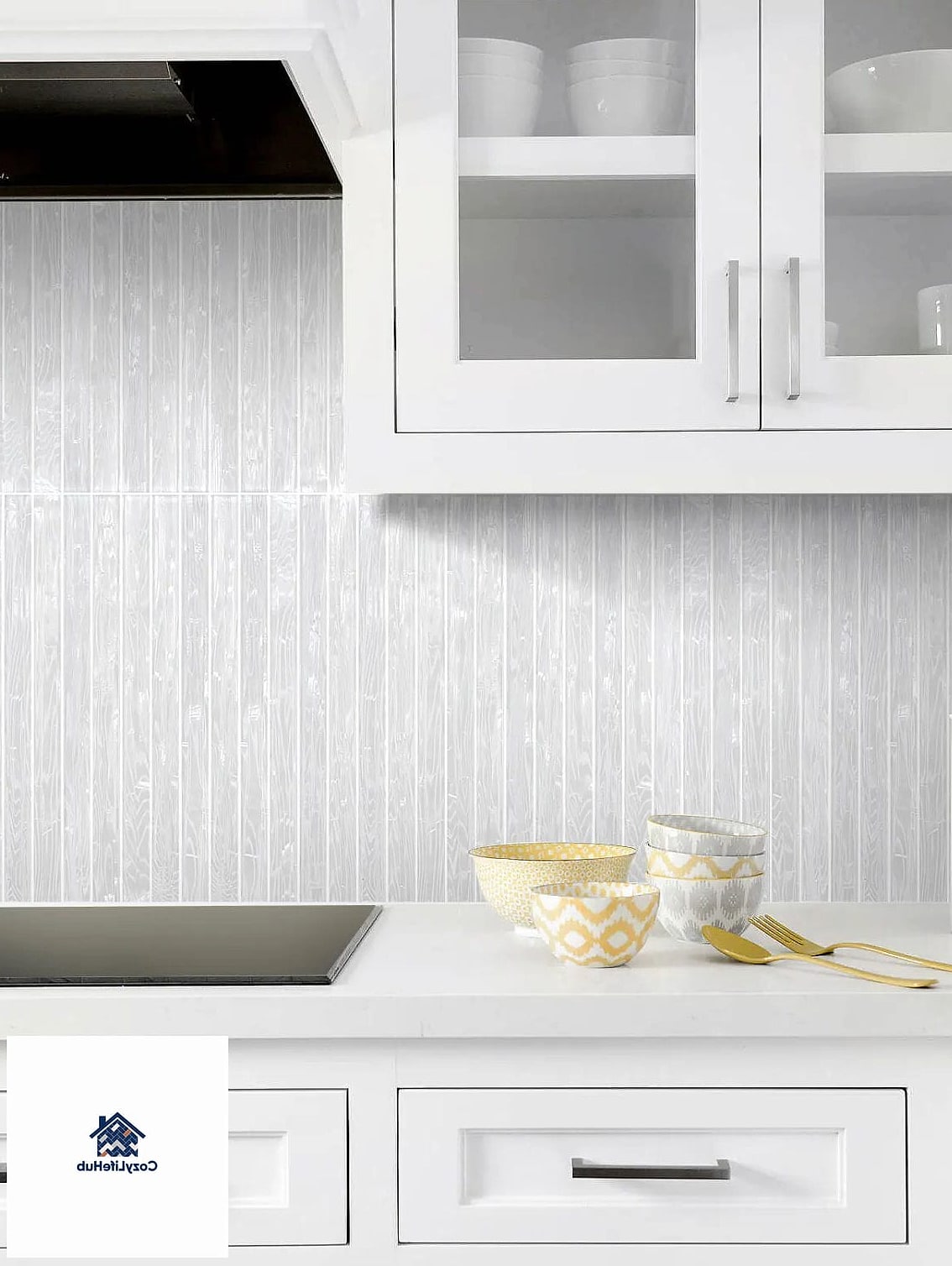 21 Shell Backsplash Ideas Worth Stealing From Interior Designers 12 Textured Shell Tile with Matte Black Faucet