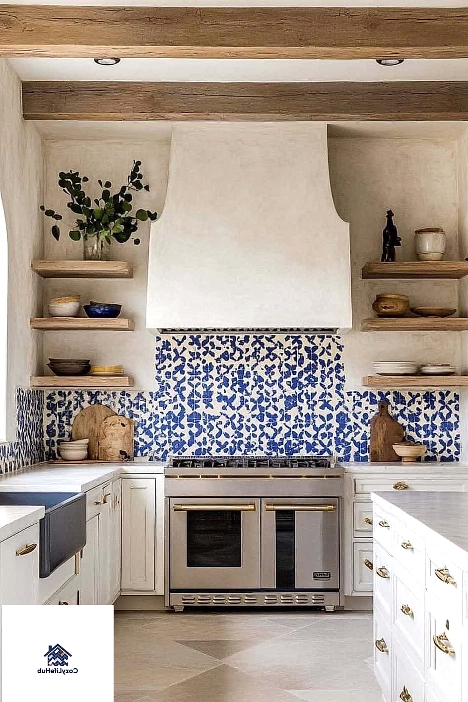 Tiled Kitchen Island Base