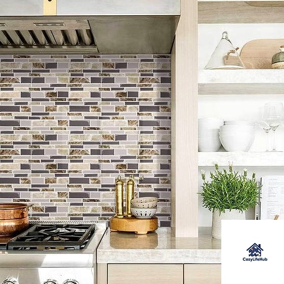 30 Heat Resistant Kitchen Ideas That Prove This Trend Is Here to Stay 23 Tile Mosaic Behind a Range with Metallic Accents