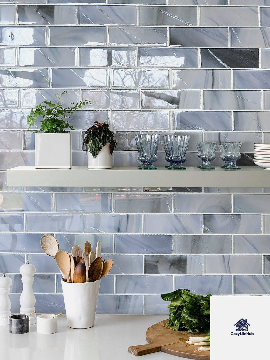 Two-Tone Glass Tile Blocks