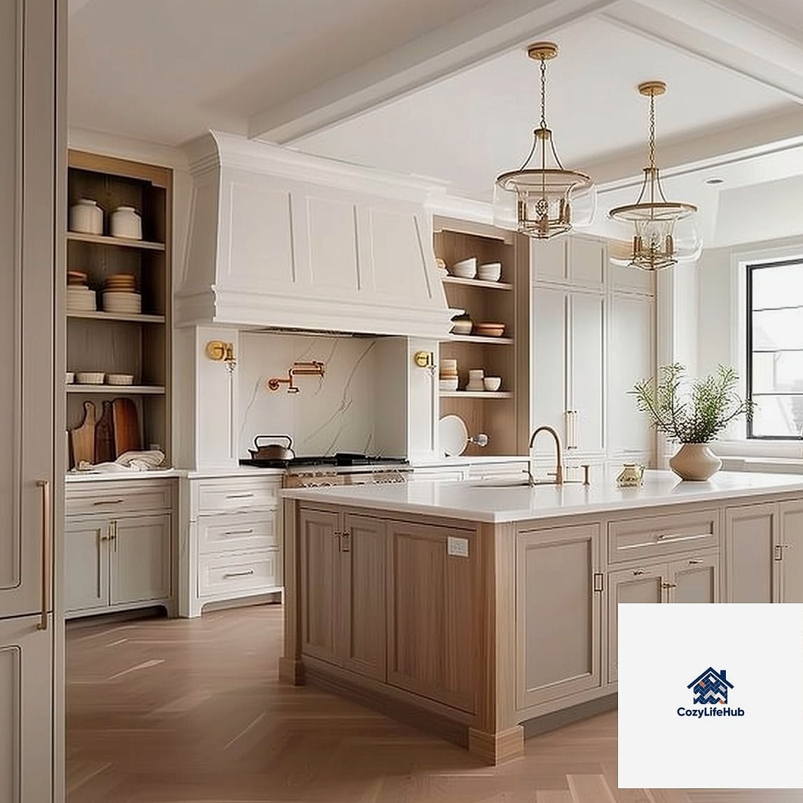 14 Elegant Kitchen Ideas Perfect for Any Budget 7 Use a Neutral Color Palette with One Bold Accent