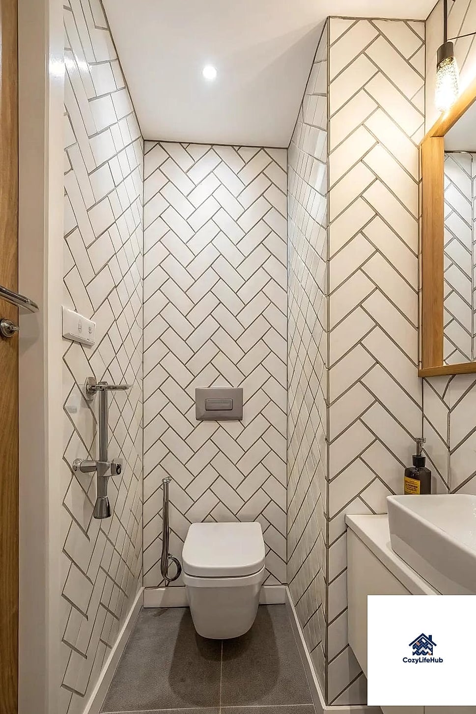 15 Chevron Tile Ideas That Designers Keep Coming Back To 12 Vertical Chevron for Small Bathrooms