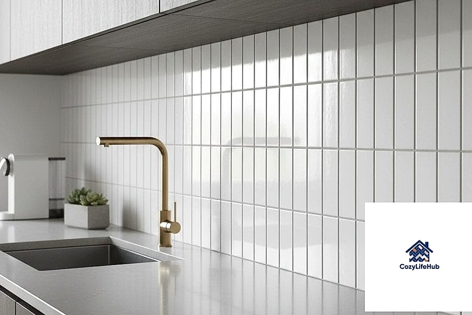 22 Glossy Subway Tile Ideas That Will Transform Your Space 5 Vertical Stack Installation