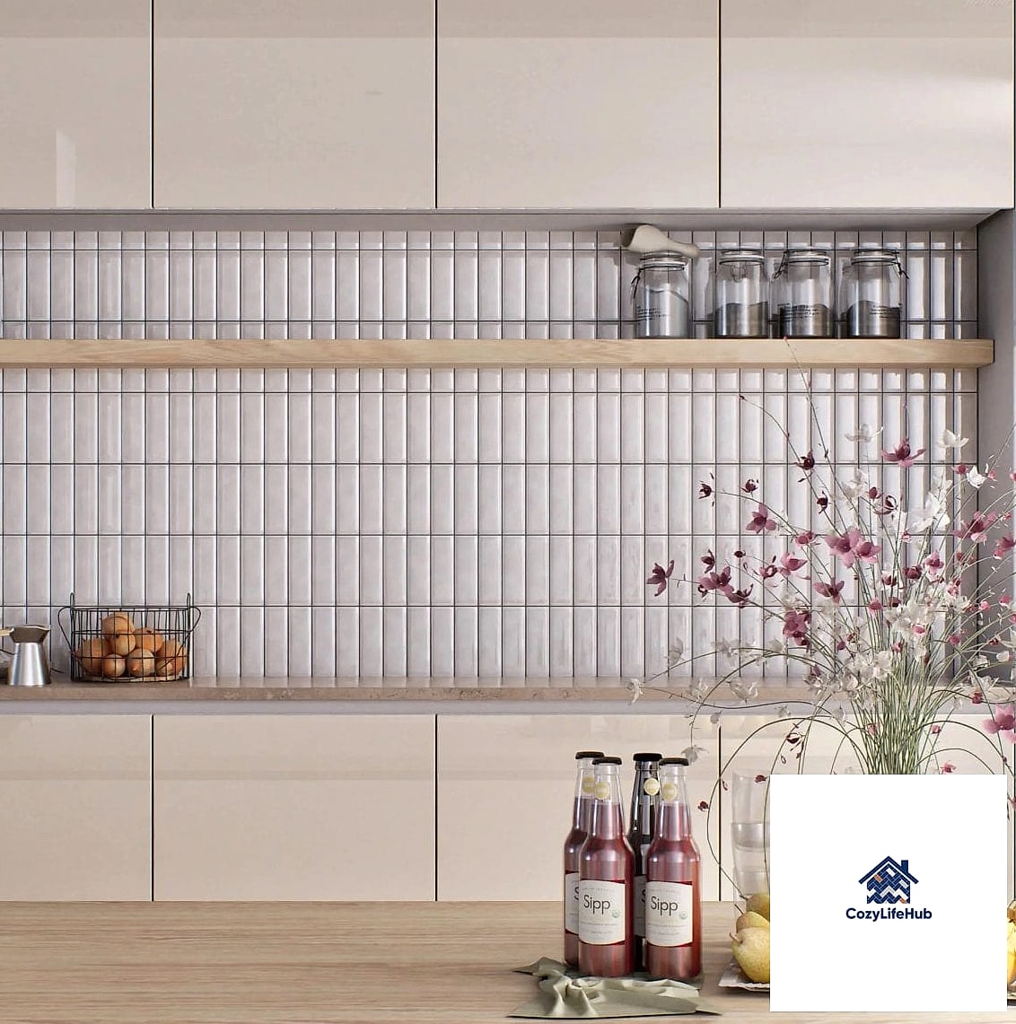 Vertical Stack Bond Tile