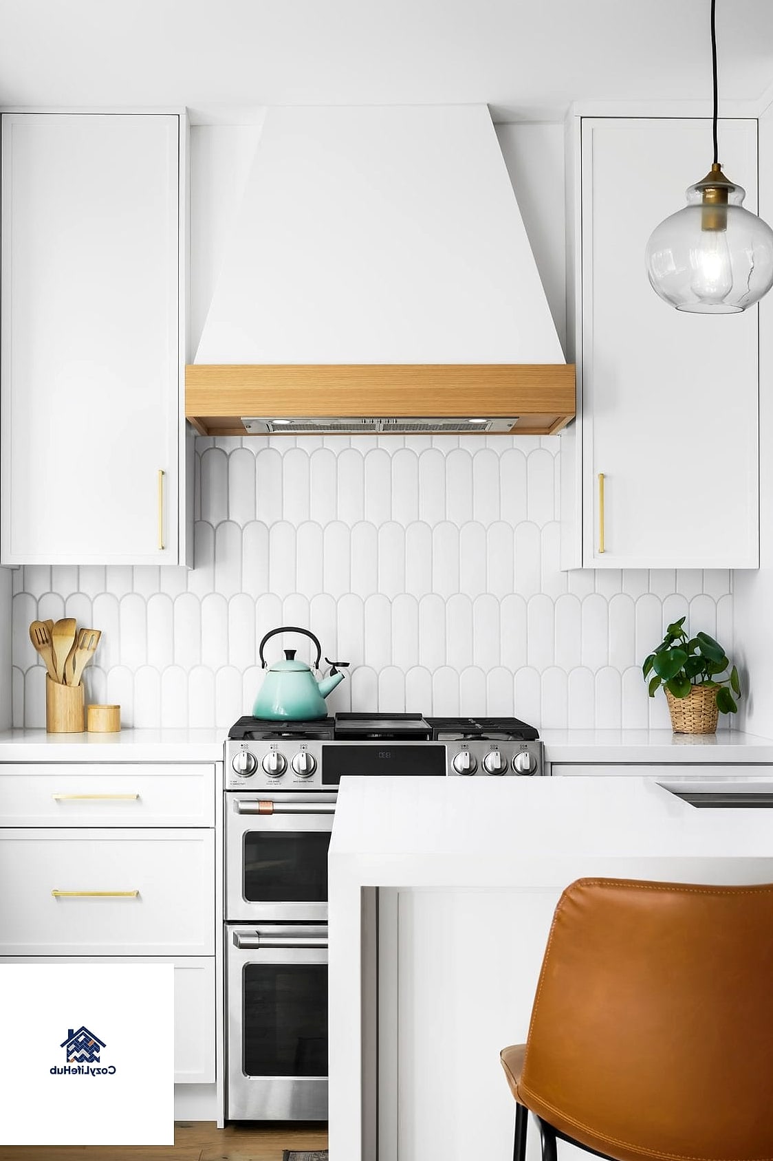 23 Backsplash for All White Kitchen Ideas for Every Home Style and Budget 5 Vertical Stacked Subway Tile