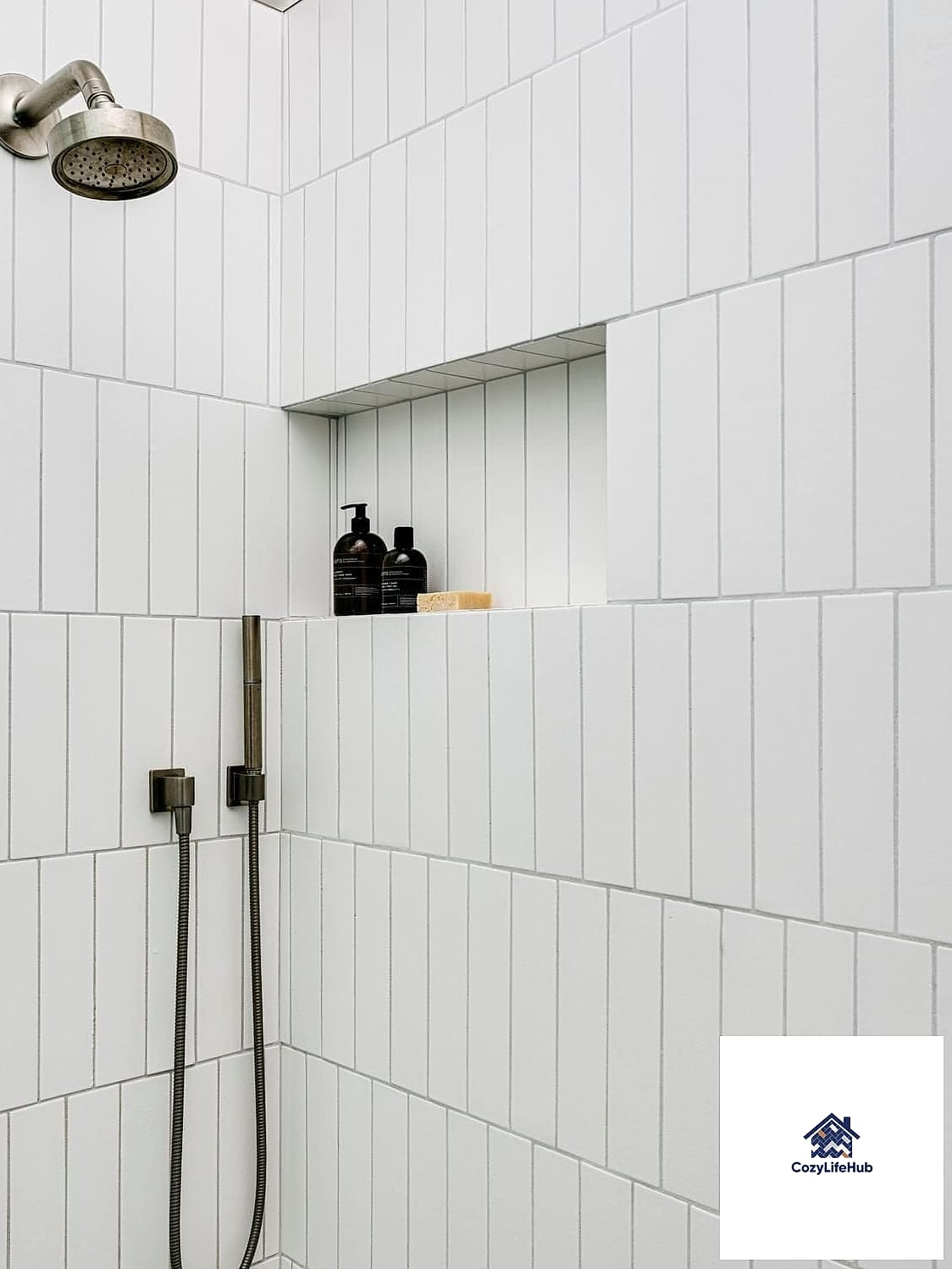 21 Vertical Subway Tile Ideas for Every Home Style and Budget 12 Vertical Subway Tile Shower Accent Wall