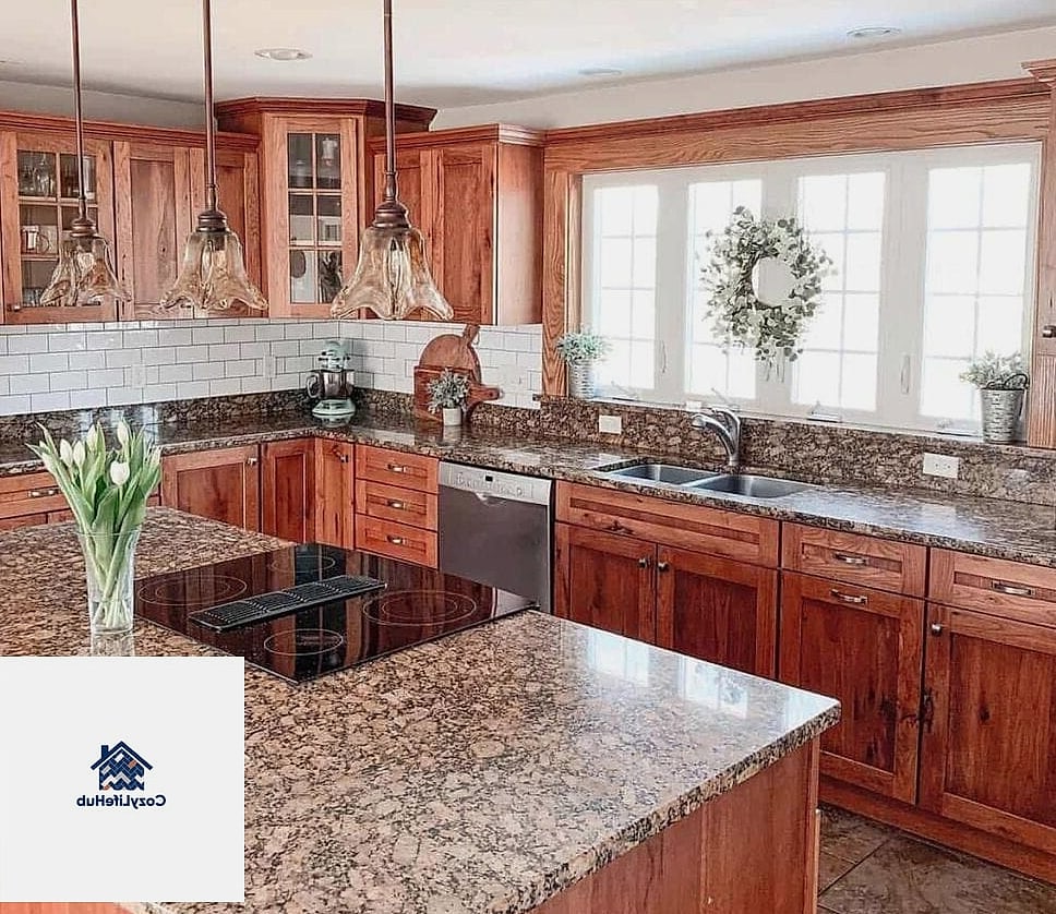 Warm Wood-Look Tile Accent