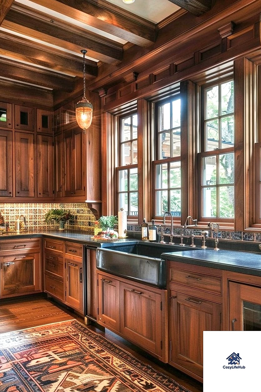 18 Traditional Kitchen Ideas Worth Stealing From Interior Designers 8 Warm Wood Flooring