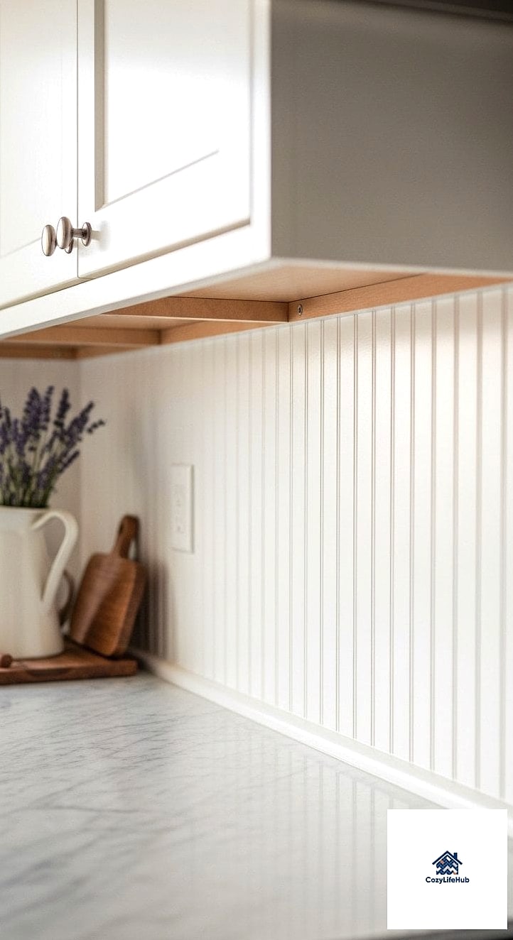 16 White Kitchen Ideas Perfect for Any Budget 12 White Beadboard Backsplash