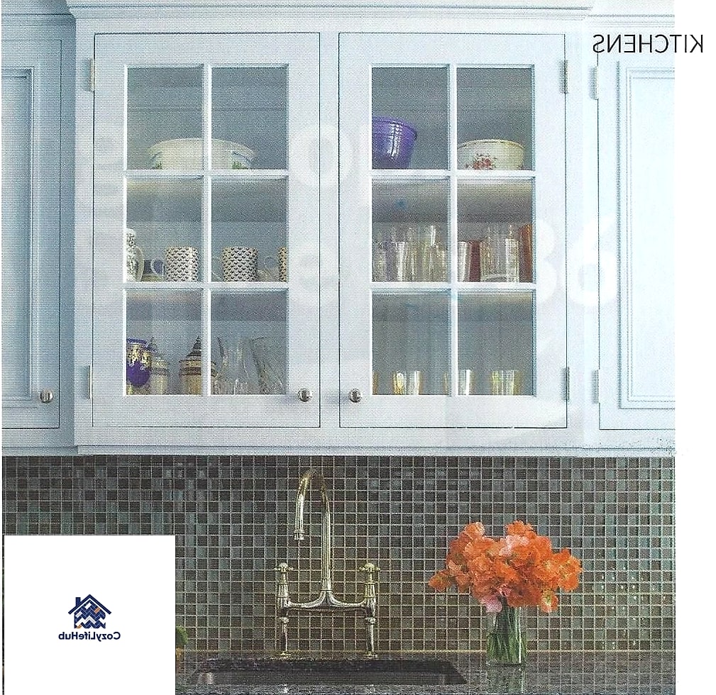 White Cabinets with Glass Uppers