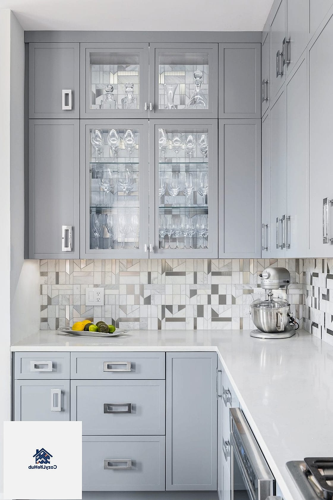 White Marble with Gray Veining