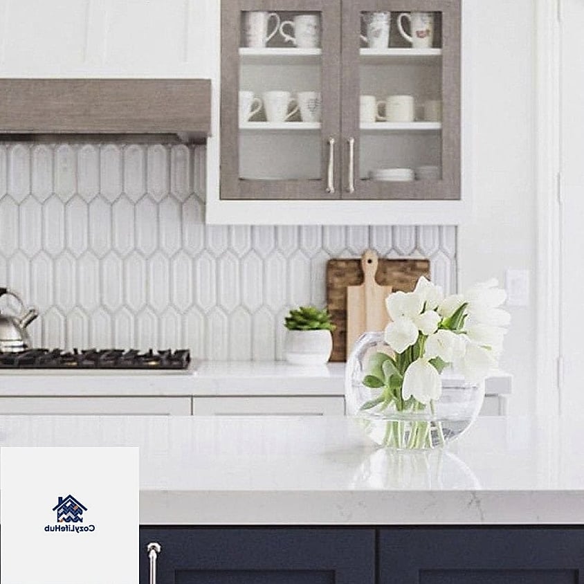 23 Backsplash for All White Kitchen Ideas for Every Home Style and Budget 13 White Picket Tile