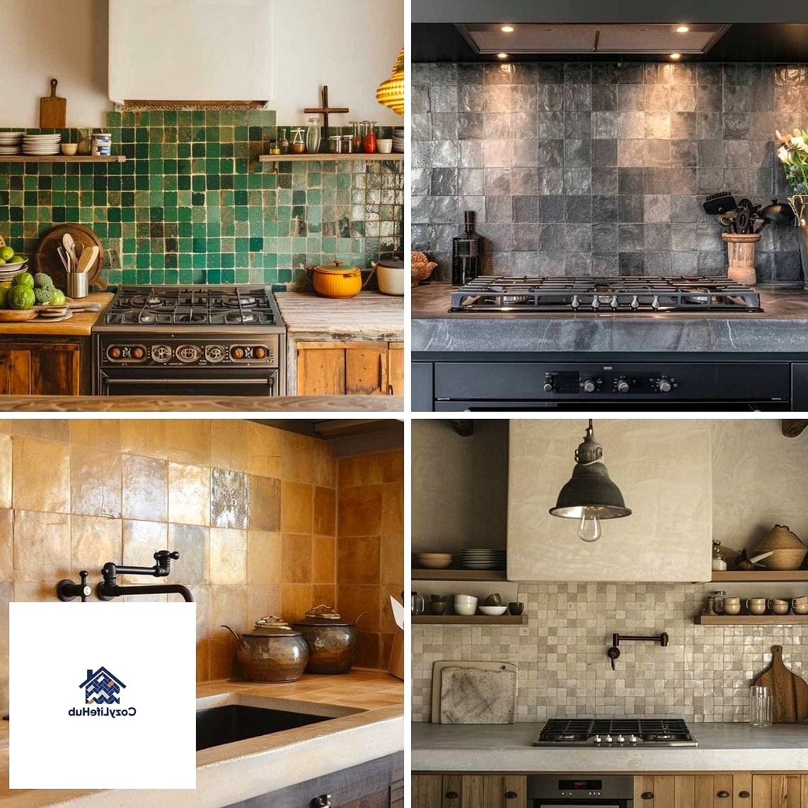 Zellige Tile in Soft Tones
