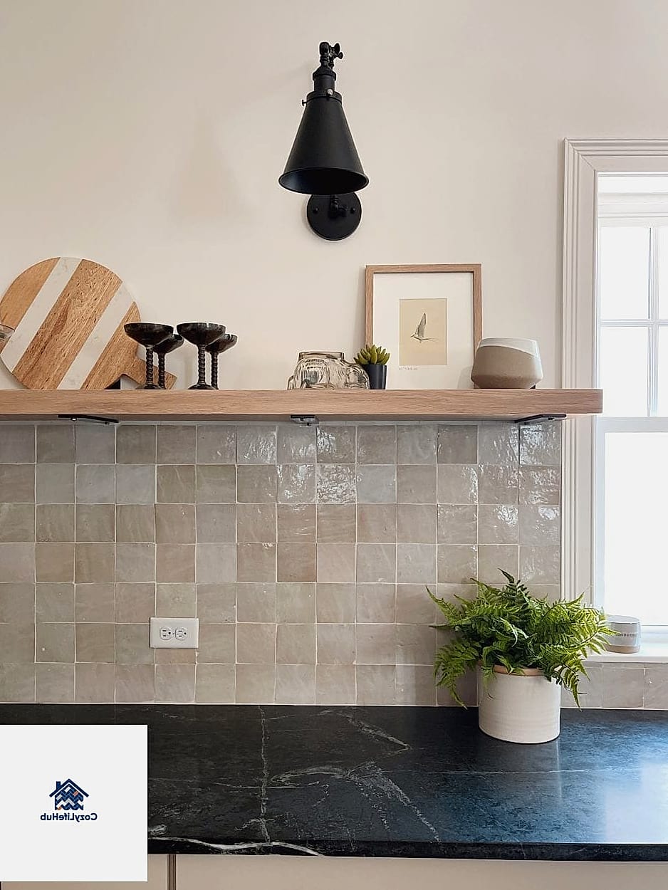 25 Backsplash for Granite Countertops Ideas That Will Change How You See Your Home 4 Zellige Tile for Handmade Character