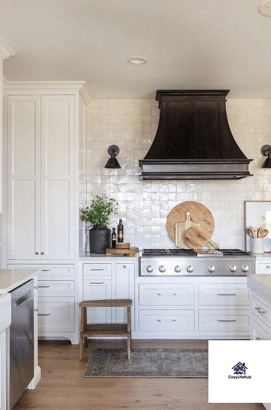 14 Backsplash Ideas for Dark Cabinets Ideas That Will Transform Your Space 3 Zellige Tile in Soft Cream